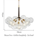 GobekUsa Bubble Chandelier: High Quality LED Lighting for Bedroom and Lounge
