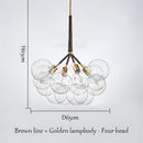 GobekUsa Bubble Chandelier: High Quality LED Lighting for Bedroom and Lounge