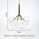 GobekUsa Bubble Chandelier: High Quality LED Lighting for Bedroom and Lounge