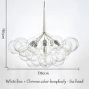 GobekUsa Bubble Chandelier: High Quality LED Lighting for Bedroom and Lounge