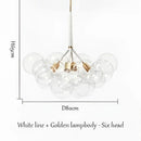 GobekUsa Bubble Chandelier: High Quality LED Lighting for Bedroom and Lounge
