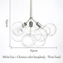 GobekUsa Bubble Chandelier: High Quality LED Lighting for Bedroom and Lounge