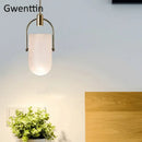GobekUsa Bucket Glass Pendant Lamp LED Modern Hanging Lights for Dining Room Kitchen Home Décor