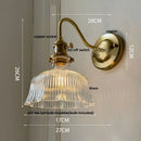 GobekUsa Clear Glass LED Wall Sconce Nordic Modern Brass Light Fixture Applique Murale