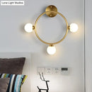 GobekUsa Modern Brass Metal Wall Sconce with 3 LED Lights for Bedside
