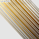 GobekUsa Modern Brass Linear Wall Lamp with Clear Crystal Sconce - 2 Lights, Stylish Design