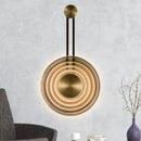 GobekUsa Golden Bell Metal and Clear Glass LED Sconce - Elegant Living Room Wall Fixture