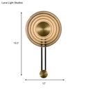 GobekUsa Golden Bell Metal and Clear Glass LED Sconce - Elegant Living Room Wall Fixture