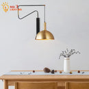 GobekUsa Copper Adjustable Wall Lamp LED E27 for Living Room