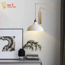 GobekUsa Copper Adjustable Wall Lamp LED E27 for Living Room