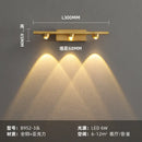Modern brass copper led wall lamp bedroom reading light by Decorbites