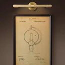 GobekUsa Brass Copper Mirror Front Wall Lamp for Bedroom Bathroom Hotel Foyer E14 Bulb