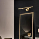 GobekUsa Brass Copper Mirror Front Wall Lamp for Bedroom Bathroom Hotel Foyer E14 Bulb