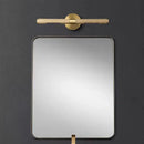 GobekUsa Brass Copper Mirror Front Wall Lamp for Bedroom Bathroom Hotel Foyer E14 Bulb