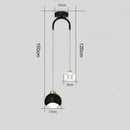 GobekUsa Crystal Ball Pendant Lights: Modern LED Luxury for Bedroom, Nordic Minimalist Design