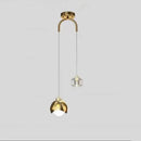 GobekUsa Crystal Ball Pendant Lights: Modern LED Luxury for Bedroom, Nordic Minimalist Design