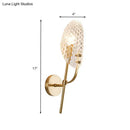 GobekUsa Modern Crystal Beveled Shade Wall Sconce Light - Elegant Brass 1-Light Fixture for Hallway