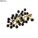 GobekUsa Brass Crystal Grape Ornaments | Modern Desk Decoration Sculpture