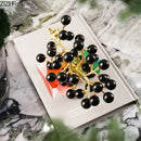 GobekUsa Brass Crystal Grape Ornaments | Modern Desk Decoration Sculpture