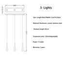 GobekUsa Crystal LED Chandelier: Modern Loft Art Pendant Lighting for Restaurant, Bar, Staircase