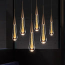 GobekUsa Crystal LED Chandelier: Modern Loft Art Pendant Lighting for Restaurant, Bar, Staircase