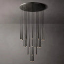 GobekUsa Crystal LED Pendant Chandelier for Retro Villa Stairs