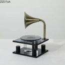 GobekUsa Crystal Music Equipment Model Ornament Decor - Modern Desk Artwork