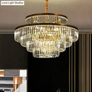 GobekUsa Modern Crystal Prism Pendant Light for Living Room