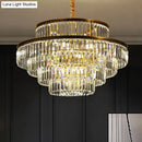 GobekUsa Modern Crystal Prism Pendant Light for Living Room