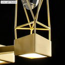GobekUsa Modern Brass Wall Sconce with Crystal Rock Deco, Metal Light Fixture