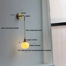 GobekUsa Clear Glass LED Wall Lamp Modern Crystal Home Decor Bathroom Mirror Light