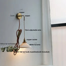 GobekUsa Clear Glass LED Wall Lamp Modern Crystal Home Decor Bathroom Mirror Light