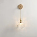 GobekUsa Clear Glass LED Wall Lamp Modern Crystal Home Decor Bathroom Mirror Light