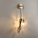 GobekUsa Clear Glass LED Wall Lamp Modern Crystal Home Decor Bathroom Mirror Light