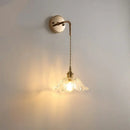 GobekUsa Clear Glass LED Wall Lamp Modern Crystal Home Decor Bathroom Mirror Light