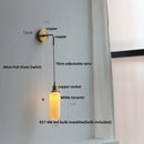 GobekUsa Clear Glass LED Wall Lamp Modern Crystal Home Decor Bathroom Mirror Light