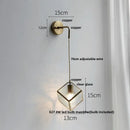 GobekUsa LED Wall Lights Clear Glass Adjustable Bedside Lamp Nordic Modern Style
