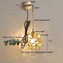 GobekUsa LED Wall Lights Clear Glass Adjustable Bedside Lamp Nordic Modern Style