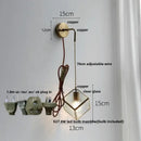 GobekUsa LED Wall Lights Clear Glass Adjustable Bedside Lamp Nordic Modern Style