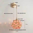 GobekUsa LED Wall Lights Clear Glass Adjustable Bedside Lamp Nordic Modern Style