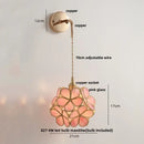 GobekUsa LED Wall Lights Clear Glass Adjustable Bedside Lamp Nordic Modern Style