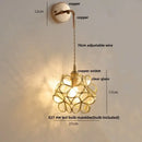 GobekUsa LED Wall Lights Clear Glass Adjustable Bedside Lamp Nordic Modern Style