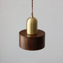GobekUsa LED Wood Pendant Light Fixture | Adjustable Hanging Lamp for Home Decor