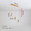 GobekUsa Crystal LED Chandelier: Modern Staircase & Living Room Pendant Light Fixture