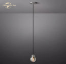 GobekUsa Crystal Pearl LED Chandelier for Bedroom Dining Kitchen - Modern Small Hanging Pendant Light Fixtures