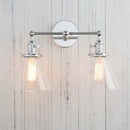 GobekUsa Funnel Glass Wall Sconce Light Fixture for Bedroom and Loft Decor
