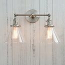GobekUsa Funnel Glass Wall Sconce Light Fixture for Bedroom and Loft Decor