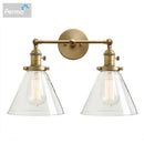 GobekUsa Funnel Glass Wall Sconce Light Fixture for Bedroom and Loft Decor