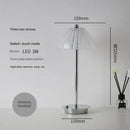 Modern brass diamond touch desk lamp bedroom crystal light by Decorbites