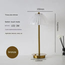 Modern brass diamond touch desk lamp bedroom crystal light by Decorbites
